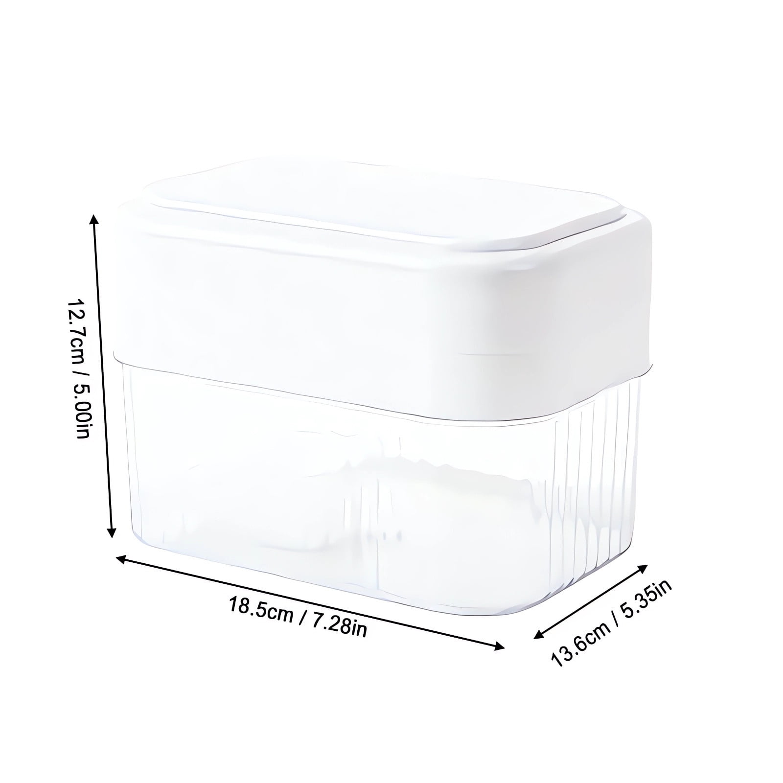 Push Ice Tray With Lid Ice Tray Ice Maker, Easy Release Ice Mold Freezer Ice Tray With Storage Bin Scoop, Large Capacity Ice Container Food Grade Ice Tray Ice Maker