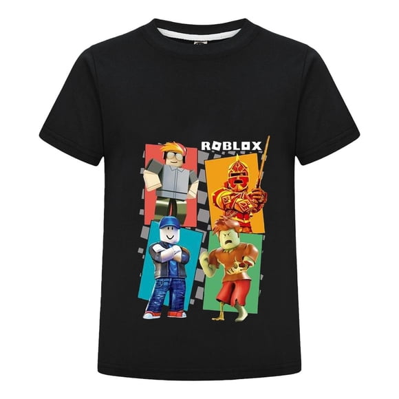Playera de Roblox para Niño con Diseño de Personajes del Juego, Camiseta de Algodón Infantil, Ropa Gamer Estilo Casual, Perfecta para Cumpleaños y Salidas