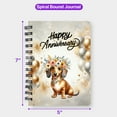 thumbnail image 5 of Happy Anniversary Dachshund Celebrates Wedding Love Family Party Spiral Bound Journal Wiener Dog Lover Gifts Idea 5x7in Spiral Notebook - 01015, 5 of 5