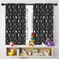 thumbnail image 5 of Blackout Kids Curtains,Black White Sun Moon Snake Butterfly Pattern Childrens Insulated Curtains Set Of 2,Bedroom Essentials,Toddler Room Decor 42x54in(106x137cm), 5 of 5