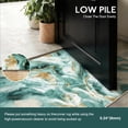 thumbnail image 2 of 2x10 Abstract Marble Runner Rug Non Slip Washable Rug, Soft Faux Wool Modern Rugs for Hallways, Kitchen Runner Rugs Non Skid, Stain Resistant Floor Carpet for Laundry Entryway Bedroom Bathroom, 2 of 6