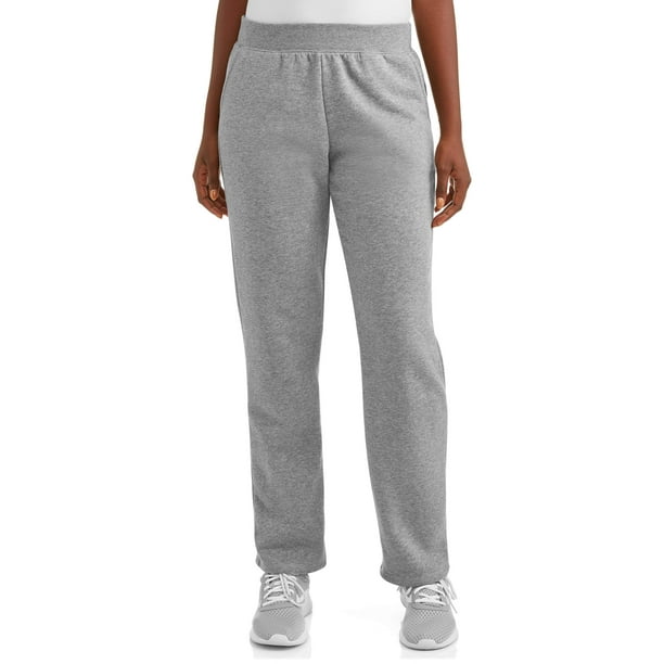 Time and Tru - Time and Tru Women's Athleisure Fleece Open Bottom Pant ...