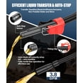 thumbnail image 2 of Fuel Transfer Pump with Auto-Stop, 3.8 GPM & 30s Alert Beep, 51'' Overlong Hose, 4 Can Adapters, Battery & 3M USB Powered, Fast and Safe, 2 of 9