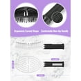 thumbnail image 5 of Hair Brush, 2 Pcs Detangling Brush with Soft Bristles for Curly, Straight, Black Natural,Glide Through Tangles Knots with Ease, 5 of 5
