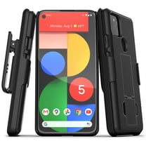 Encased Pixel 5 Belt Clip Case (2020 DuraClip) Slim Cover with Holster for Google Pixel 5 Phone - Black