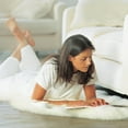 thumbnail image 2 of Genuine Sheepskin Rug Extra Soft Natural Pelt Natural , Double Pelt 2' x 6', 2 of 6