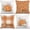 Orange, variante sur Housses de Coussin d'Automne 12 x 20 Pouces Lot de 4, Rayé Carreaux Buffalo à Pois Citrouilles Feuilles Décoratif Ferme Housses de Coussin Décoration Intérieure pour Canapé Sofa (Beige) G384-12
