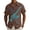 01-Brown, variant on Men's Bowling Shirt 1950s Retro Rockabilly Style Short Sleeve Button down Music Hawaiian Shirts 03-Orange XXXXL