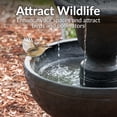 thumbnail image 5 of Sunnydaze Streaming Falls Modern Polyresin 2-Tier Outdoor Water Fountain, 5 of 18