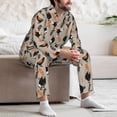 thumbnail image 7 of Salouo Funny Chicken Print Button-Front Long Sleeve Pajama Set for Men, Soft 2Pjs Men's Long Sleeve Sleepwear-XX-Large, 7 of 7