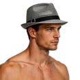 thumbnail image 5 of Paiwinds Men's Straw Fedora Summer Sun Hat Breathable Woven Beach Hat with Adjustable Strap for Travel Outdoor Casual Daily Wear, 5 of 7
