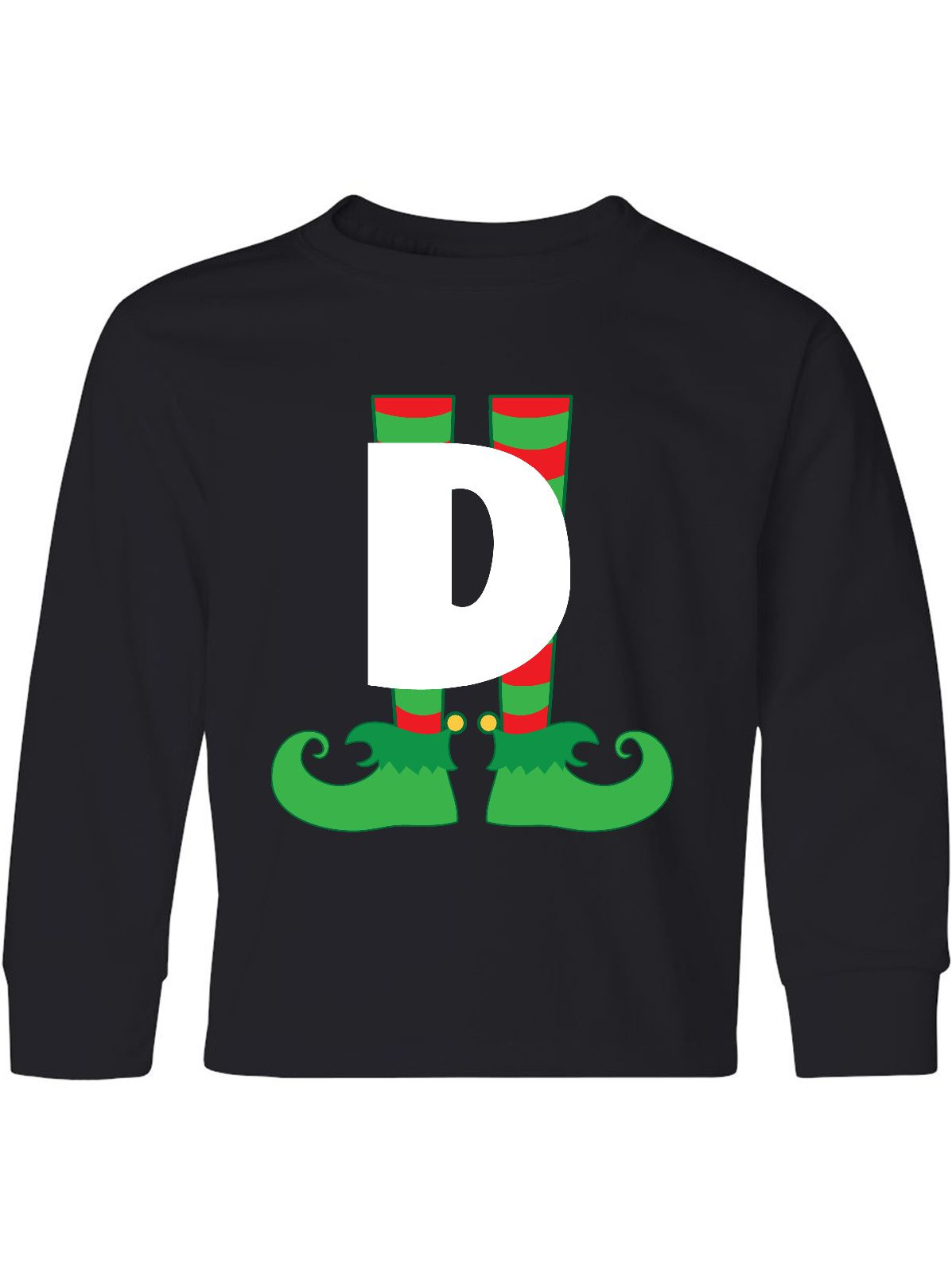 Inktastic Christmas Elf Feet Letter D 