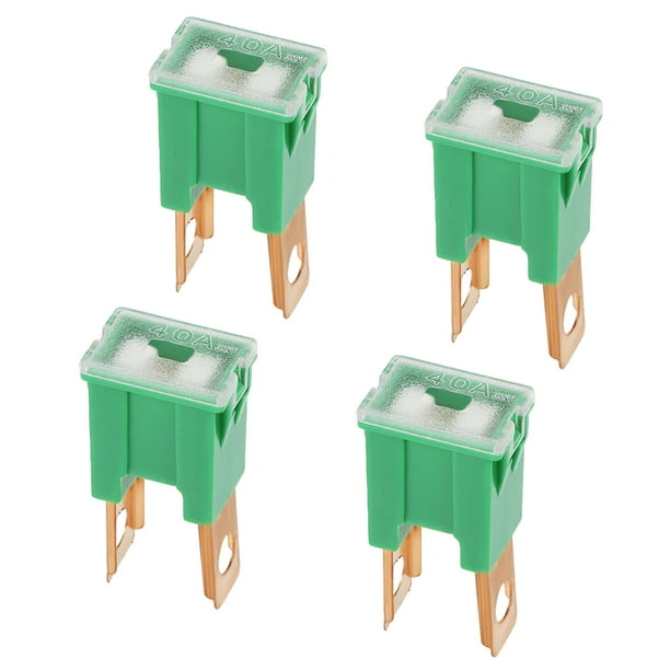 Fusible de cartucho Uxcell 32V 40A con terminal macho de cuchilla, caja J, paquete de 4