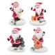 thumbnail image 1 of 4Pcs Adorable Santa Models Decors Decorative Santa Adornments (Mixed Style), 1 of 4