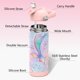 thumbnail image 4 of Ntswasd Botella De Agua Para Niños Con Pajita, Vasos Aislados Para Niños De 18 Oz Con Acero Inoxidable A Prueba De Fugas Para La Escuela, Niños, Niñas, Deportes Y Viajes (Rosa), 4 of 5