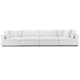 thumbnail image 4 of Modern Contemporary Urban Design Living Room Lounge Club Lobby Sectional Sofa Set, Fabric, White, 4 of 8
