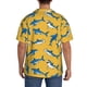 thumbnail image 3 of Fotbe Shark Print Camisa Estampada de Manga Corta para Hombre, Casual de Verano, Estilo Playero, Sin Arrugas-4X-Large, 3 of 5