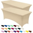 thumbnail image 1 of Mantel Utopia Kitchen Spandex, paquete de 2 unidades, 6 pies, color champán, 1 of 9