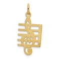 thumbnail image 3 of Finest Gold 14K Yellow Gold Musical Staff Charm, 3 of 4