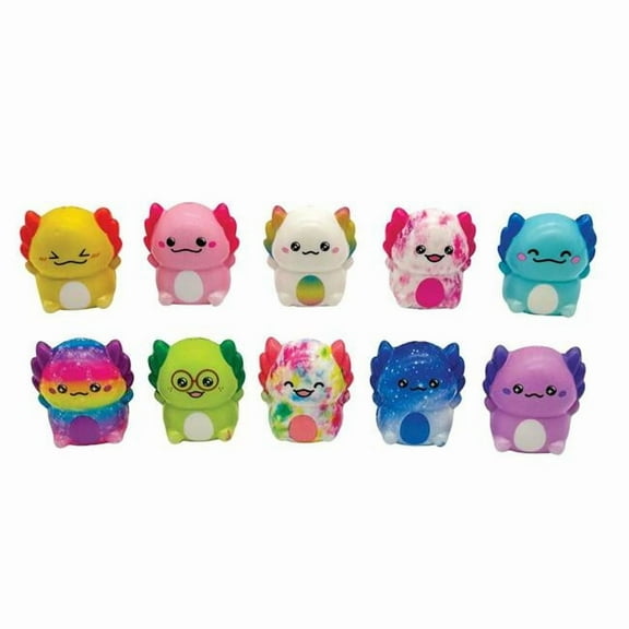 DDI 2380854 Mini Axolotl Slow Rise Toys, Assorted Color - Case of 144