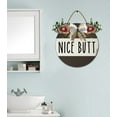 thumbnail image 4 of Eveokoki Nice Butt Signs for Bathroom Decor- Modern Farmhouse Bathroom Decor Wall Art- Funny Bathroom Wooden Sign Home Décor,11In, 4 of 5