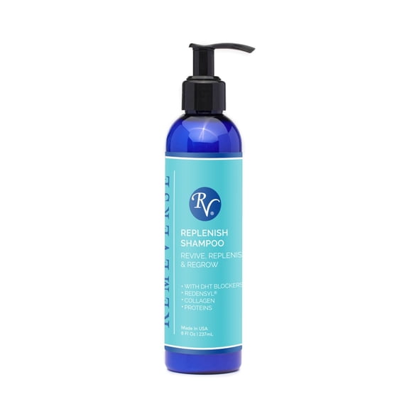 RemeVerse Replenish Shampoo with Clinically-tested Redensyl® for Thinning Hair; Sulfate-Free Formula Promotes Growth, Nourishes Scalp, Strengthens & Mitigates Hair Loss, 8 fl oz.
