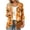 AZ34_Saffron, variant on IYYVV Halloween Cardign Sweaters for Women 3/4 Sleeve Lightweight Funny Pumpkin Printed Open Front Cardigan Navy L