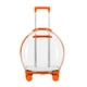 thumbnail image 2 of Transportín portátil con ruedas, bolsa de burbujas para mascotas y gatos, bolso impermeable, para mascotas pequeñas naranja, 2 of 9