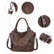 thumbnail image 5 of Bolso Hobo CLUCI de piel vegana color café oscuro para mujer, 5 of 7