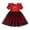 czb# Red114, variant on CUZIBR Toddler Girls Dress Ruffles Short Sleeve Crewneck Knitted Patchwork Floral Embroidery Mesh Tutu Dress Soft Layered Princes A-Line Dresses Fashionable Summer Stylish Sundress,Red,2-3 Years