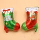 thumbnail image 2 of 6x de Calcetín Navideño de Papel de Aluminio Suministro para Fiestas Navideñas Santa, 2 of 9