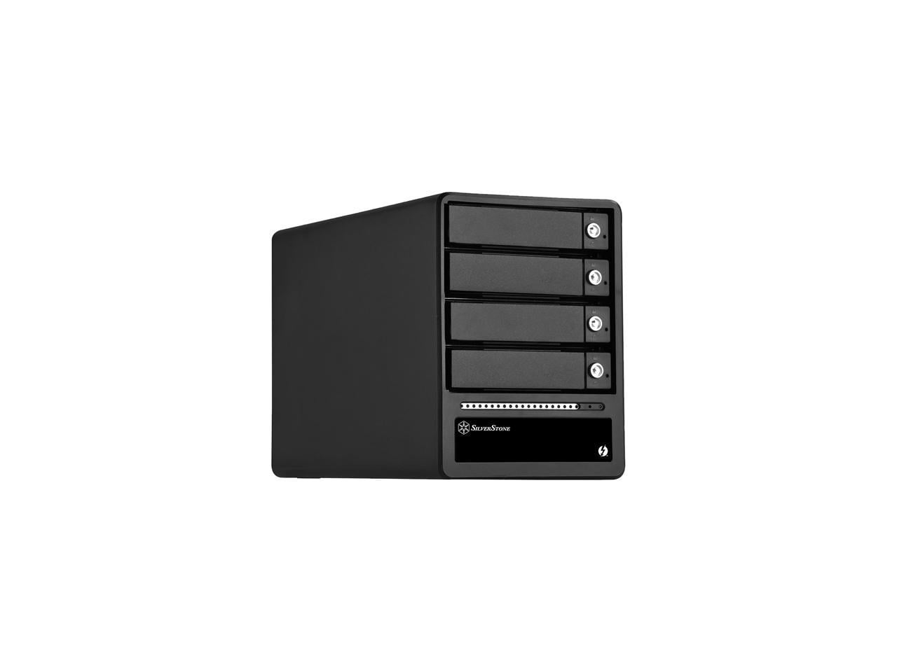 SilverStone RL-TS433-TB Aluminum Body with Zinc Alloy Handle 3.5"/2.5" SATA HDD/SSD ( up to 6 Gbps ) Black 2 x Thunderbolt 2 port ( up to 20 Gbps) (Support Daisy Chain function) High-speed External St