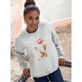 thumbnail image 2 of Flowers Abstract Colorful Sweatshirt Women -Image by Shutterstock, Female Small, 2 of 7
