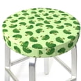 thumbnail image 3 of Balery Broccoli Vegetables Fundas de asiento para taburete de bar redondo de tela de terciopelo ajustables que protegen de arañazos y manchas para sillas de 14 a 17 pulgadas.-12 inch, 3 of 7