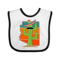 Inktastic Arizona Retro Sunset Funny Cactus Boys or Girls Baby Bib