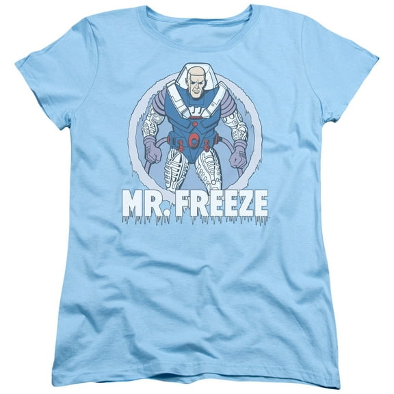 DC Comics Mr Freeze S/S Women's T-Shirt Light Blue