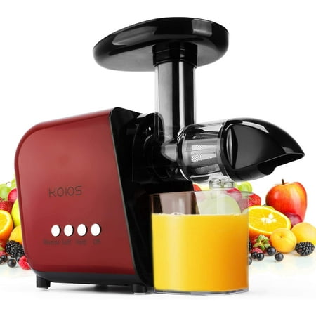 

KOIOS Juicer Masticating Juicer Machine Slow Juice Extractor with Reverse Function Cold Press Juicer Machines with Quiet Motor Easy to Clean with Brush