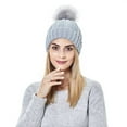 thumbnail image 4 of WonderWiz Women's Airy Cool Lightweight Cutout Long Slouchy Crochet Knit Beanie Hat Gray One Size, 4 of 4