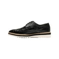 thumbnail image 5 of Stacy Adams Alario Wingtip Oxford Croco Leather Shoes Black 25725-001, 5 of 7
