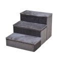 thumbnail image 1 of Catry Charcoal Pet Stairs with Storage, 1 of 6
