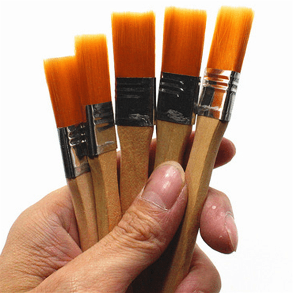 120-Piece Paint Brush Set with Wooden Handle, Brush for Cleaning and Dust Removal, Gloss Paint Brush, Oil Brush