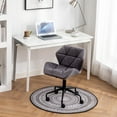 thumbnail image 6 of Eldon Diamond Tufted Adjustable Swivel Office Chair in Gray, 6 of 11