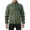 Army Green, variant on Men's Big and Tall Lightweight Jacket Solid Color Long Sleeve Stand Collar Zipper Pocket Outdoor Casual Top