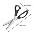 thumbnail image 3 of COFEST Pinking Shears for Fabric, Zig Zag Scissors, Ergonomic Grips, Ultra-Sharp, Professional Peaking Shears for Sewing, Craft, Dressmaking, 9 Inch black, 3 of 9