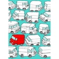 thumbnail image 3 of Wilson, Duncan 14x18 Black Modern Framed Museum Art Print Titled - Odd Ones - Red Van, 3 of 5