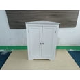thumbnail image 2 of White Freestanding Corner Cabinet | Suitable for Kitchen and Living Room | Durable Wood Material | Numbered Accessories for Easy Assembly, 2 of 7