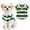 Green, variant on NCY Dog Shirt Polo Shirt Striped Collar Puppy Clothes Summer Button Up Pet Clothes for Small Medium Dogs Cats for Boy Girl Pets (Royal Blue, Small)