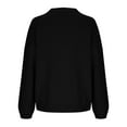 thumbnail image 6 of AUNVITO Womens Round Neck Sweaters Pullover Loose Fit Solid Long Sleeve Tops Fall Winter Outfits 2025, 6 of 7