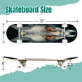 thumbnail image 2 of 31'' Complete Skateboard 7 Layer Canadian Maple Double Kick Deck Skateboards face portrait animals art royalty free Skate Board for Beginner Adult Gifts, 2 of 5
