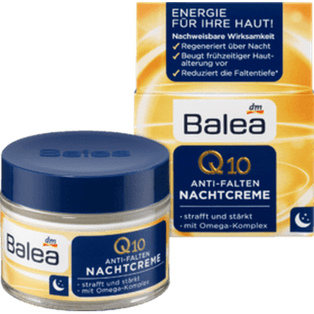 Balea Night cream Q10 anti-wrinkle, 50 ml, German Product